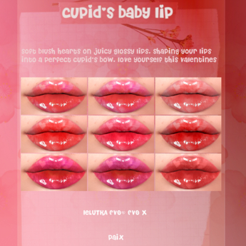 Second Life Marketplace - [PAIX] Cupid's Baby Lipstick/Lipgloss/Liptint